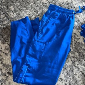Blue scrub pants